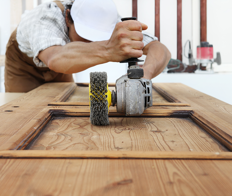 Rustic Wooden Barn Door Installation