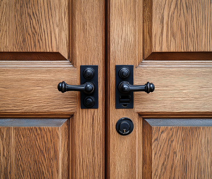 Modern Entry Door Wood Finish